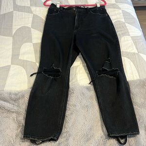Abercrombie Ultra High Rise Ankle Straight Jeans